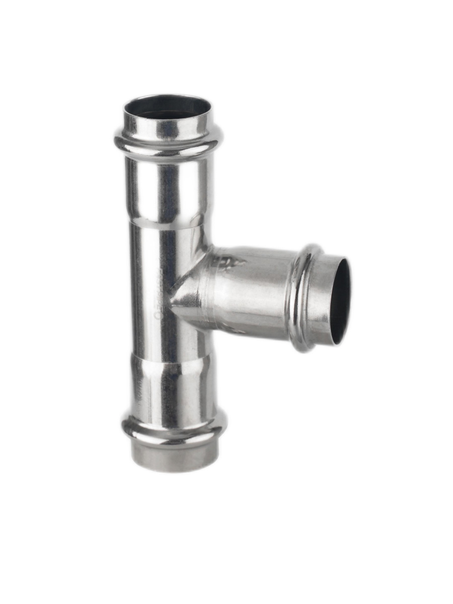 4" EQUAL TEE COMPRESSED PIPE