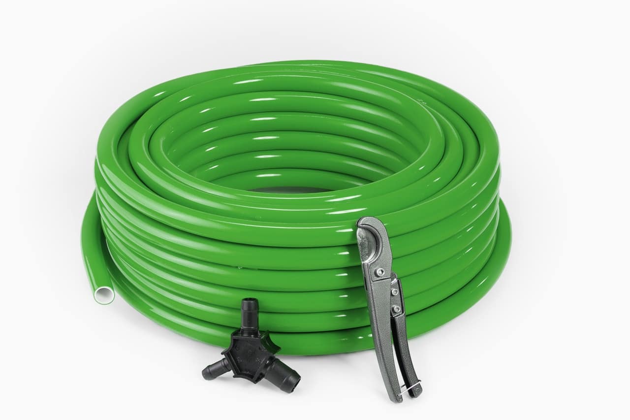 1" MAXLINE TUBING 300FT ROLL, GREEN includes bevel tool and cutter, non returnable