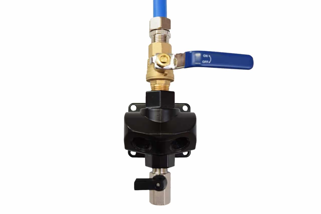 3/4" MAXLINE MULTI PORT OUTLET WITH SHUTOFF, 1/2" NPT PORT (4X)