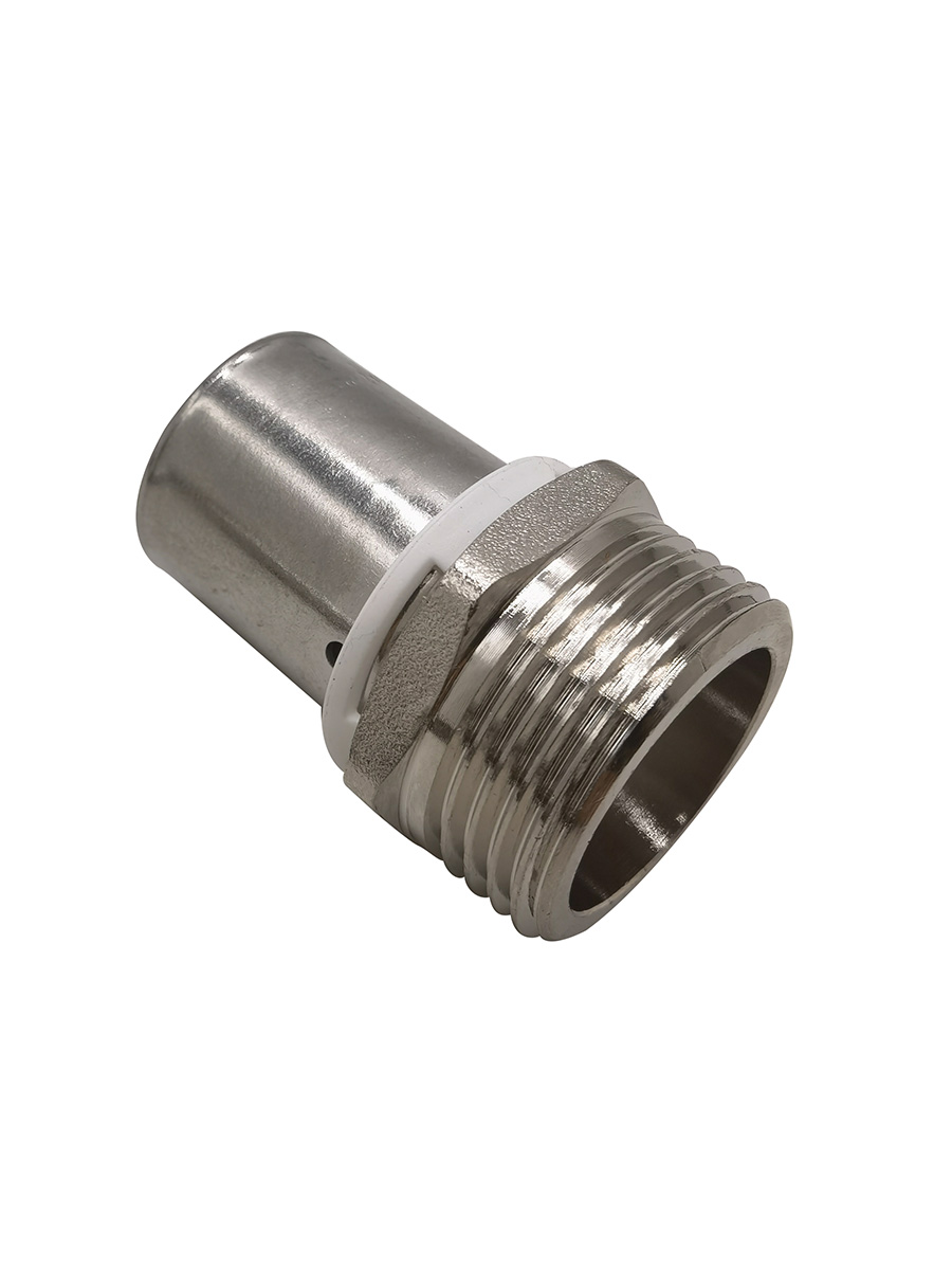3/4" COMPRESSED FLEXIBLE TUBING X 1/2" MALE NPT FITTING