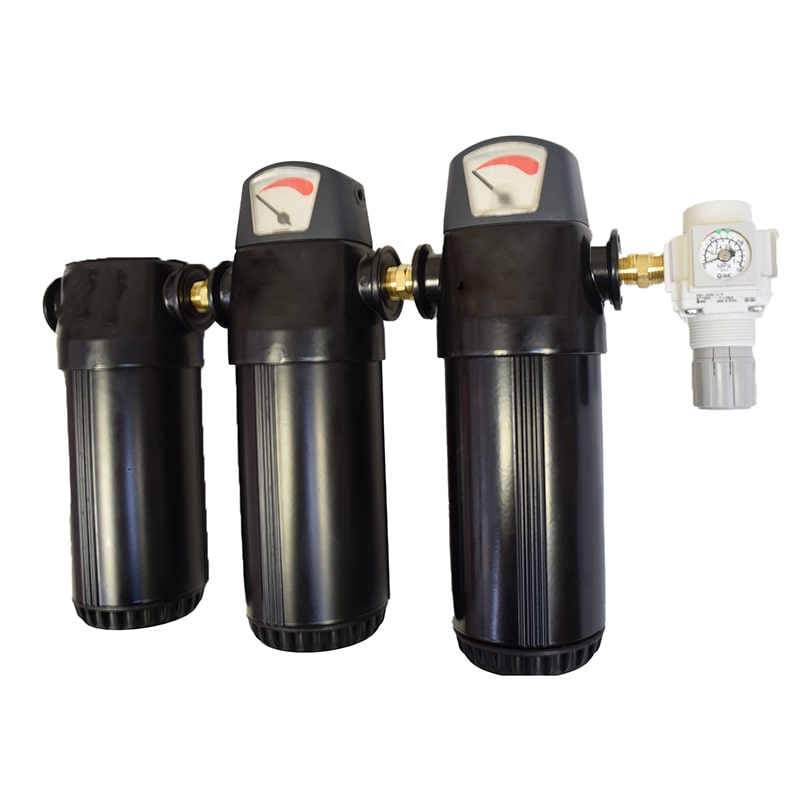 1" NPT 150CFM FILTER ASSEMBLY MOISTURE SEPARATOR-OIL COALESCING-CARBON-REGULATOR